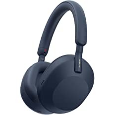 Sony WH-1000XM5 Wireless Industry Leading Active Noise Cancelling Headphones,8 Mics for Clear Calling,40Hr Battery,3 Min Quick Charge = 3 Hours Playback,Multi Point Connectivity,Alexa - Mid Night Blue