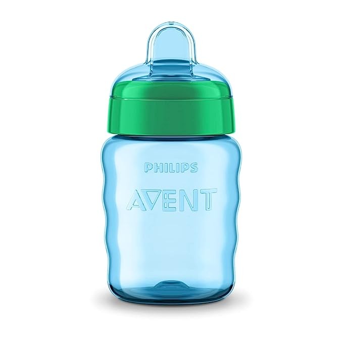 Philips Avent Silicone Classic Spout Cup (Green/Blue, 260ml)