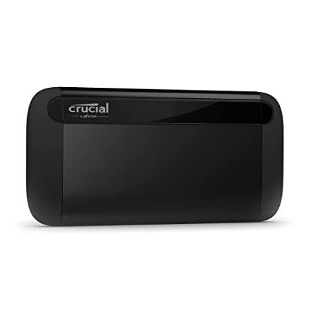 Crucial X8 1TB Portable SSD – Up to 1050MB/s – USB 3.2 – External Solid State Drive, USB-C, USB-A – CT1000X8SSD9