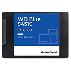 Western Digital WD Blue SA510 SATA 1TB, Up to 560MB/s, 2.5 Inch, 5Y Warranty, Internal Solid State Drive (SSD) (WDS100T3B0A) for Laptop,Desktop