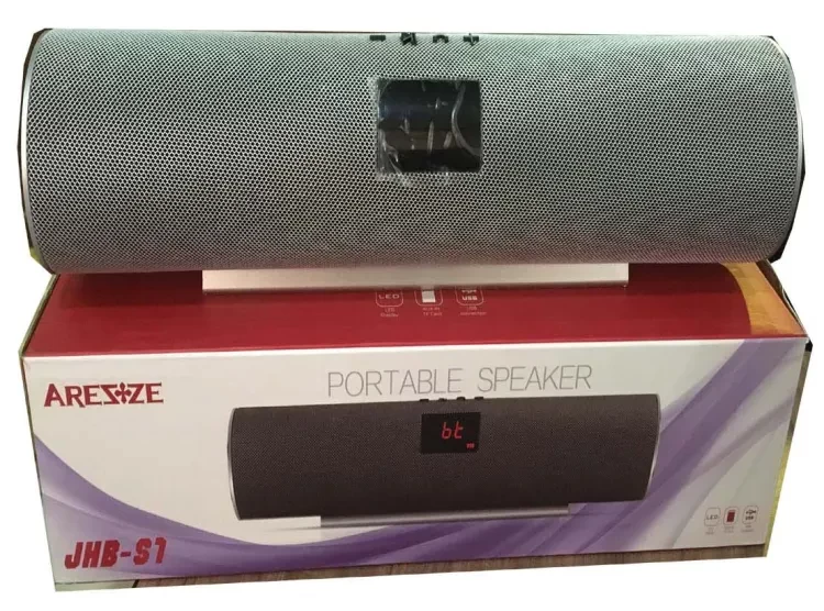 ARESZE JHS-S1 Portable Bluetooth Speaker (10W Subwoofer Speaker | LED Display | MicroSD Card Support | 4Hrs Music Play)