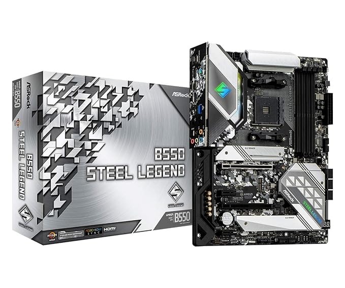 Asrock B550 Steel Legend/DC ATX Motherboard, DDR4