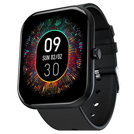 Fire-Boltt Dazzle 1.83" Smartwatch Full Touch Largest Borderless Display & 60 Sports Modes (Swimming) with IP68 Rating, Sp02 Tracking, Over 100 Cloud Based Watch Faces (Black)