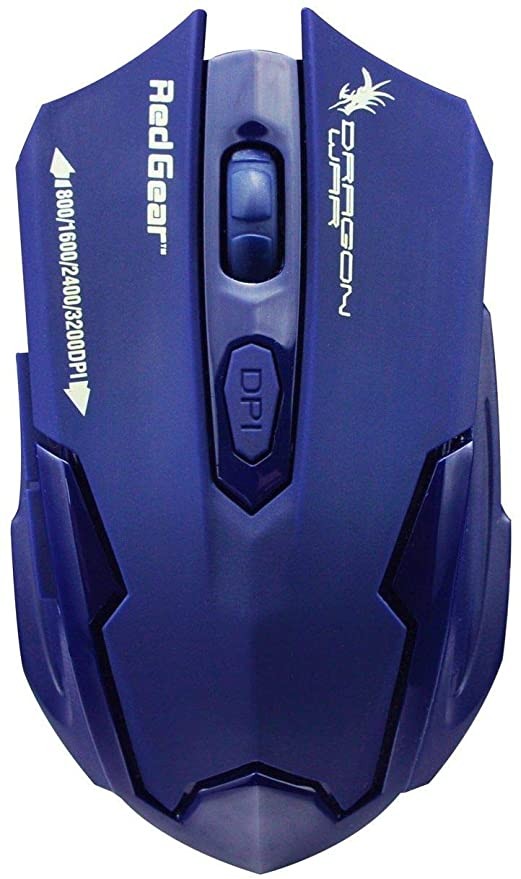 Dragonwar Red Gear Emera ELE-G11 3200 DPI USB Gaming Mouse (Dark Blue), Ergonomic Design,  1 Year warranty