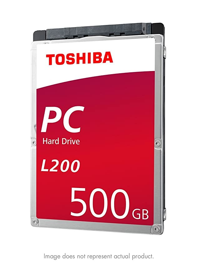 Toshiba America Electronic Components Inc L200 500GB Slim (7mm) SATA 5400RPM 8MB 2.5" Mobile Internal Hard Drive 500 2.5 Internal Bare/OEM Drive HDWK105XZSTA