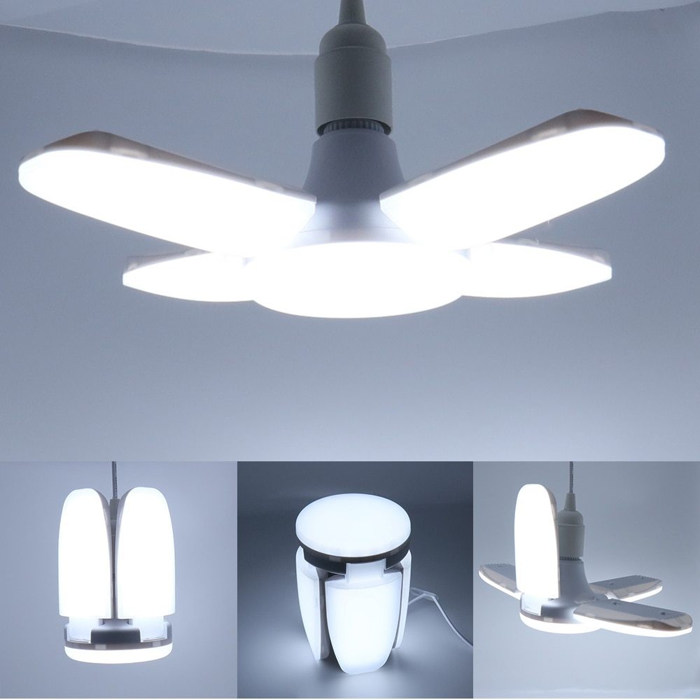 Indoo60W Deformable LED Garage Shop Ceiling Light Folding Chandeliers Lamp
