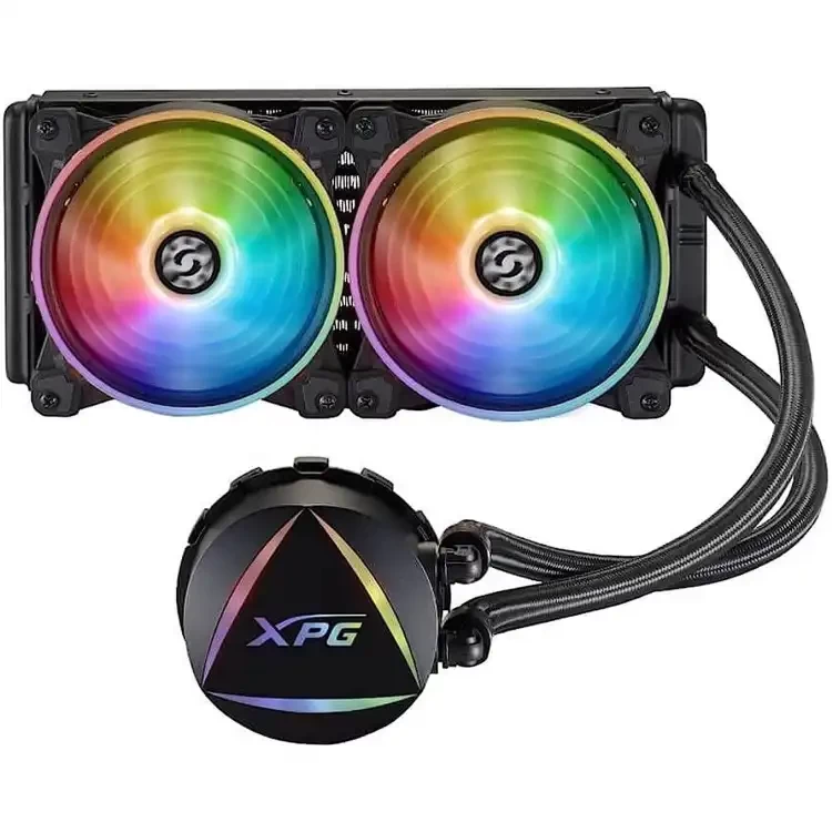 XPG LEVENTE 240 Liquid Cooler (Dual 12CM ARGB PWM FAN | Aseteek Gen 7 Cooling Solution | 240mm Dadiator | Support Intel & AMD System)