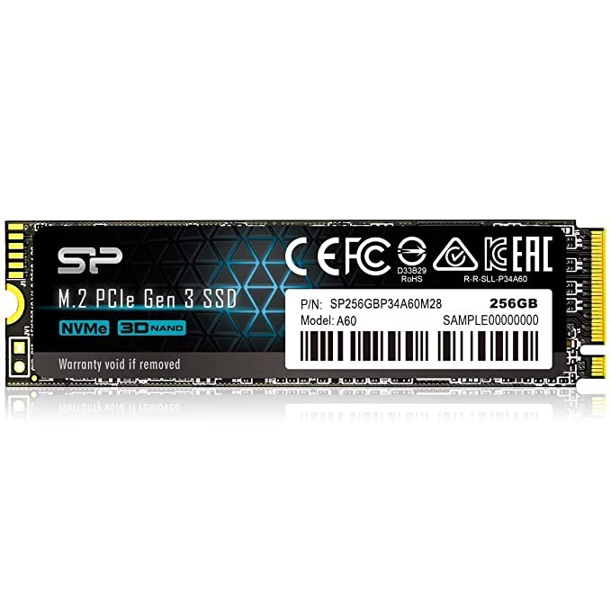 Silicon Power P34A60 2TB NVMe PCIe M.2 SSD, 3D TLC NAND with SLC Cache, Up to 2200MB/s, M.2 2280 Internal Solid State Drive for Desktop Laptop PC Computer