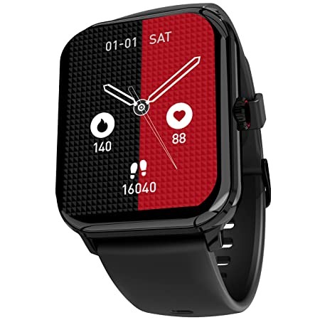 beatXP Marv Neo with 1.85” HD Display Smartwatch, BT Calling, 24 * 7 Continous Health Monitoring, Fast Charging, 100+ Sports Modes, Cloud Based Watch Faces & IP68 Rating (Electric Black)