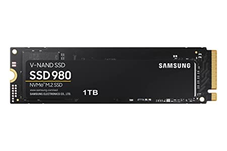 Samsung 980 1TB Up to 3,500 MB/s PCIe 3.0 NVMe M.2 (2280) Internal Solid State Drive (SSD) (MZ-V8V1T0)