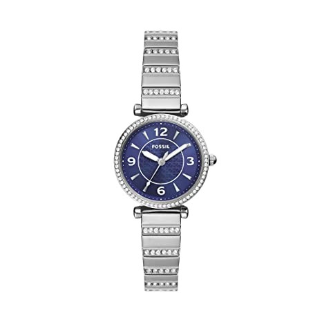 Fossil Carlie Analog Blue Dial Women's Water Resistant and Stainless steel Watch-ES5190