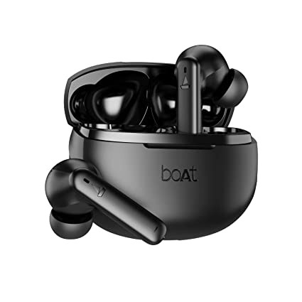 boAt Newly Launched Airdopes 170 TWS Bluetooth in Ear Earbuds with 50H Playtime, Quad Mics Enx Tech, Beast Mode, 13mm Drivers, ASAP Charge, IPX4, IWP, Touch Controls & BT v5.3(Classic Black)