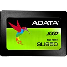 Adata Ultimate SU650 3D NAND 480GB Solid State Drive - Black