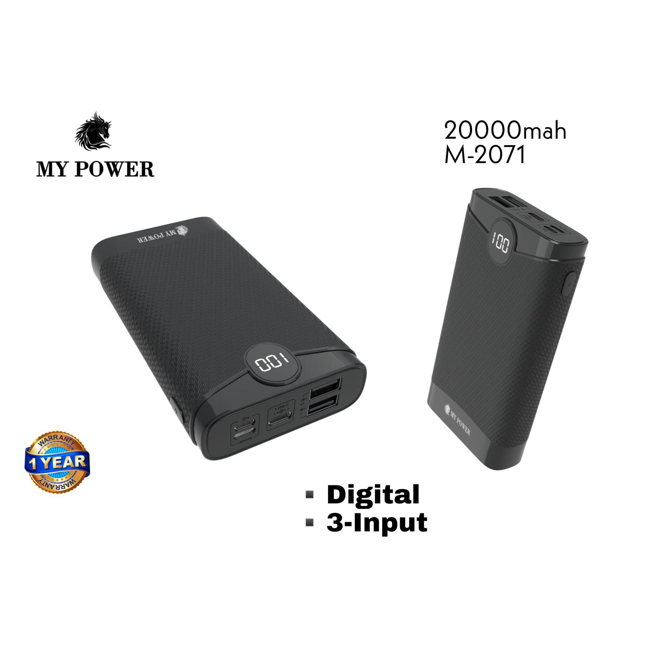 My Power 20000mAh M2071 Digital Portable Power Bank