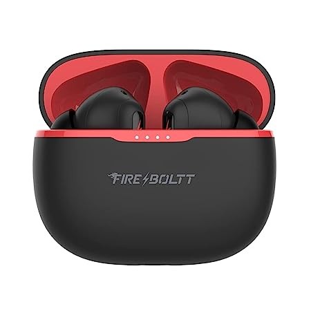 Fireboltt Fire Pods Ninja Pro 402 TWS Earbuds with Enhanced ENC, Bluetooth V5.1, 25 Hours of Playtime, Voice Assistant, and Fire Charge Type-C Charging (Black)