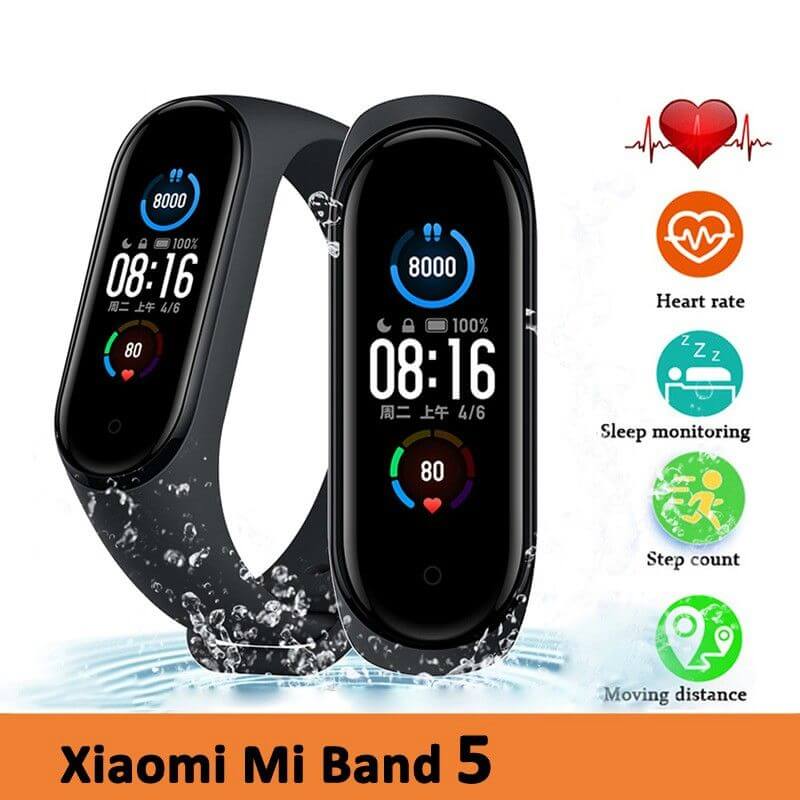 MI Band 5 Smart Watch and Fitness Tracker - Black