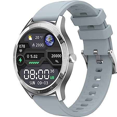 Fire-Boltt 360 SpO2 Full Touch Large Display Round Smartwatch with in-Built Games, 8 Days Battery Life, IP67 Water Resistant with Blood Oxygen & Heart Rate Monitoring