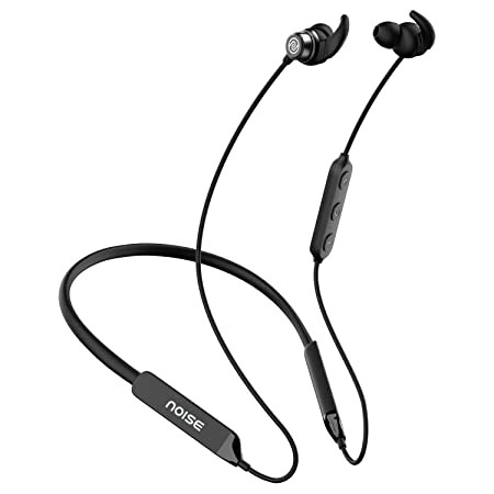 Noise Tune Active Pro Wireless in Ear Neckband with Upto 60 Hours of Playtime, ESR, Dual Pairing, Low Latency, Instacharge, 10mm Driver, and Bluetooth v5.2(Jet Black)
