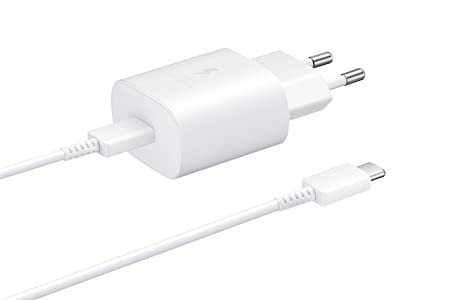 Samsung Original 25W Single Port, Type-C Fast Charger (Cable Included), White