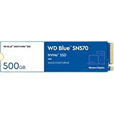 Western Digital WD Blue SN570 NVMe 500GB, Upto 3500MB/s, with Free 1 Month Adobe Creative Cloud Subscription, 5 Y Warranty, PCIe Gen 3 NVMe M.2 (2280), Internal Solid State Drive (SSD) (WDS500G3B0C) f